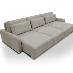SOFA AWAY GRIS PERLA DE TRES MODULOS 268CM