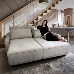 SOFA AWAY GRIS PERLA 246 CM