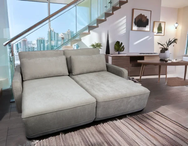 SOFA AWAY GRIS PERLA 206 CM - Imagen 4