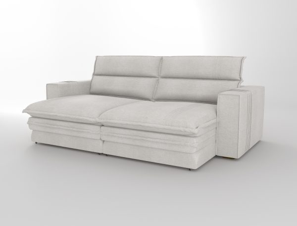 SOFA OLIMPO 250 CM COLOR LINO GRIS (12065) - Imagen 6