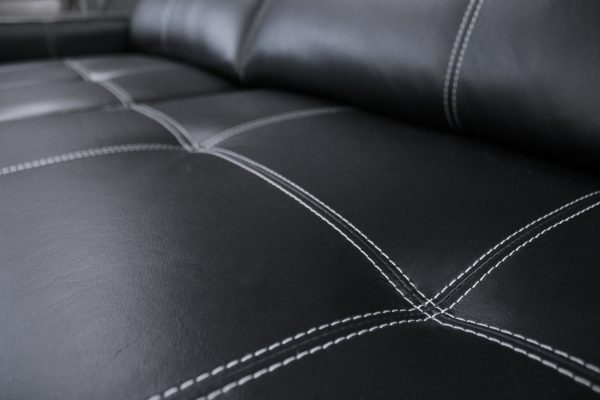 SOFA JACK 250CM CUERO NEGRO - Imagen 5
