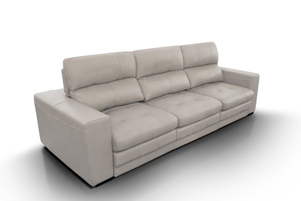 SOFA JOHN  290 CM CUERO COLOR SMOKE - Imagen 2