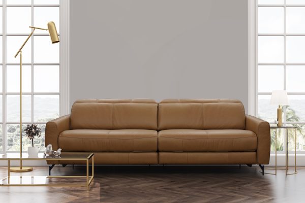 SOFA HARRY ELÉCTRICO CAMEL 224CM