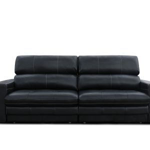 SOFA JOHN  250 CM CUERO COLOR NEGRO