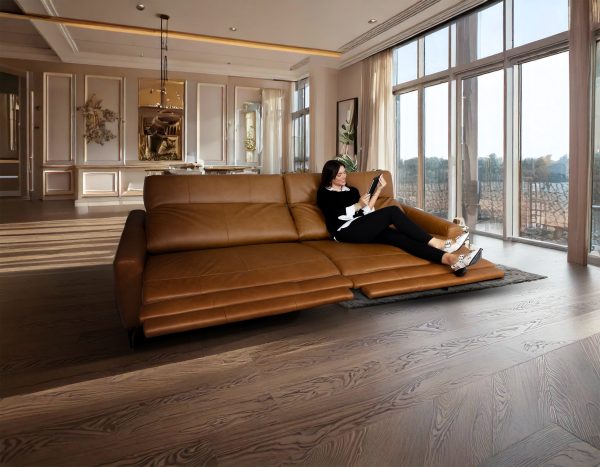 SOFA HARRY ELÉCTRICO CAMEL 204CM - Imagen 2