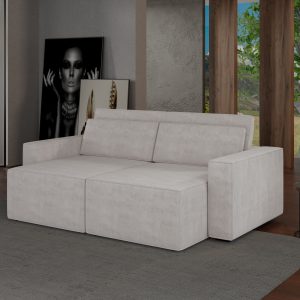 SOFA AYLA  210 CM GRIS PERLA