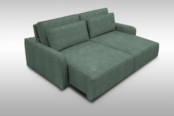 SOFA CAMA AWAY ALGODON VERDE 206CM  (color 12037) - Imagen 2