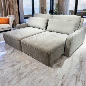SOFA AWAY GRIS PERLA 226CM