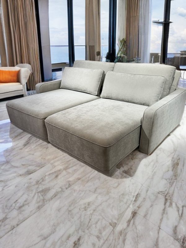 SOFA AWAY GRIS PERLA 206 CM - Imagen 3