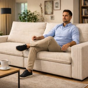 SOFA PETROPOLIS 230 CM COLOR LINO BEIGE (9224)