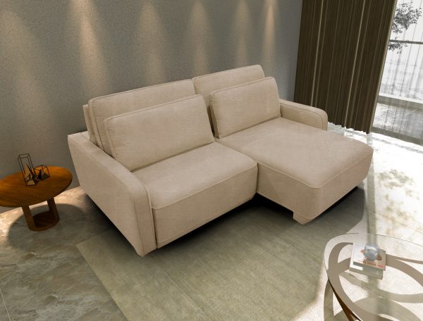 SOFA CAMA AWAY ALGODÓN BEIGE 206 CM