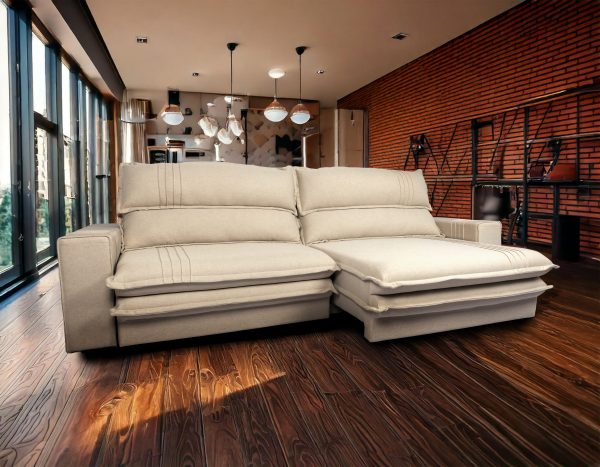 SOFA OLIMPO 250 CM COLOR LINO GRIS (12065) - Imagen 3