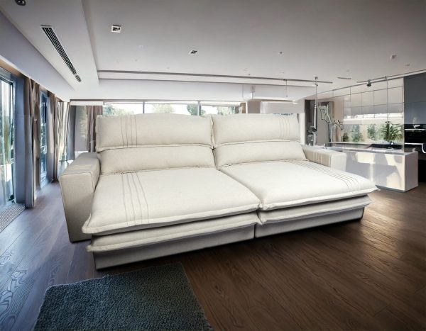 SOFA OLIMPO 250 CM COLOR LINO GRIS (12065) - Imagen 2