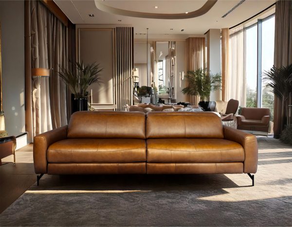 SOFA HARRY ELÉCTRICO CAMEL 204CM