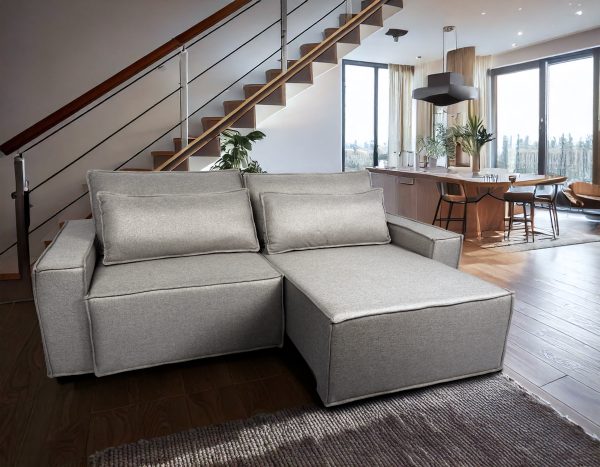 SOFA AYLA LINO GRIS PLATA 210 CM  (Color 9231) - Imagen 3