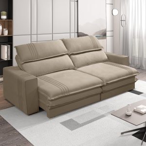 SOFA OLIMPO 250 CM COLOR TERCIOPELO BEIGE (9210)