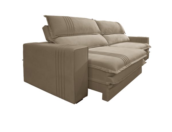 SOFA OLIMPO 290 CM COLOR TERCIOPELO BEIGE (9210) - Imagen 3