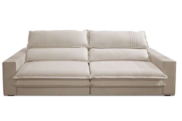 SOFA OLIMPO 290 CM COLOR TERCIOPELO CRUDO (9204) - Imagen 2
