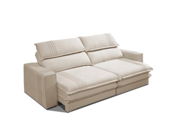 SOFA OLIMPO 290 CM COLOR TERCIOPELO CRUDO (9204) - Imagen 4