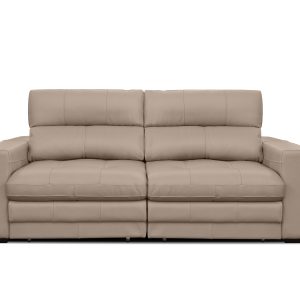 SOFA JOHN  250CM CUERO COLOR SMOKE