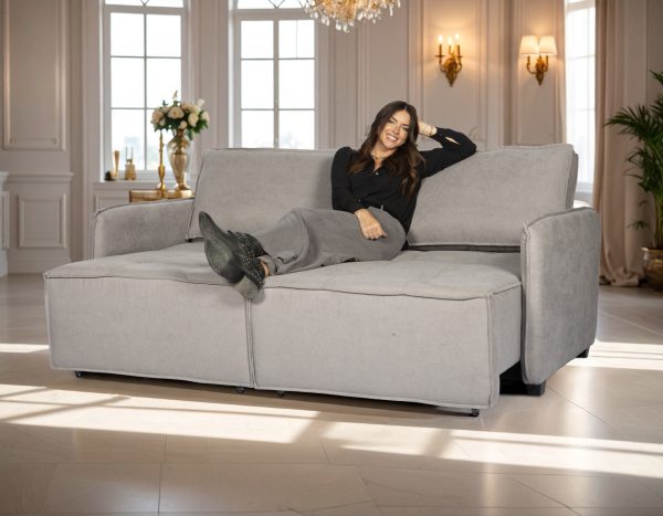 SOFÁ CAMA DIVINO  GRIS 200 CM