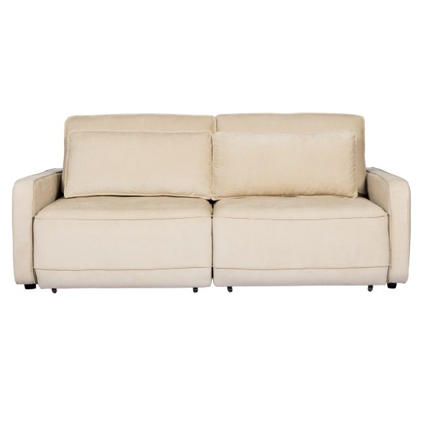 SOFA CAMA AWAY ALGODÓN BEIGE 206 CM - Imagen 5