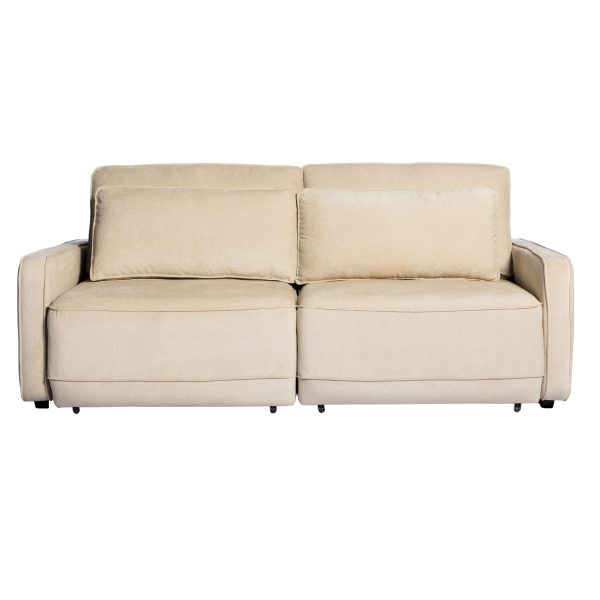 SOFA CAMA AWAY ALGODÓN BEIGE 206 CM - Imagen 2