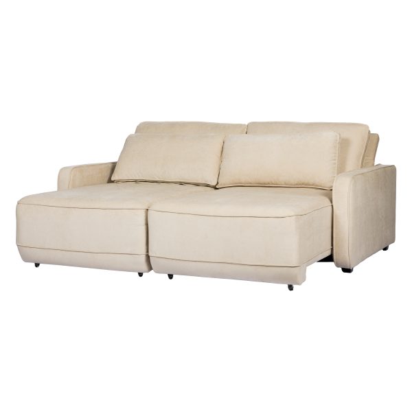 SOFA CAMA AWAY ALGODÓN BEIGE 206 CM - Imagen 3