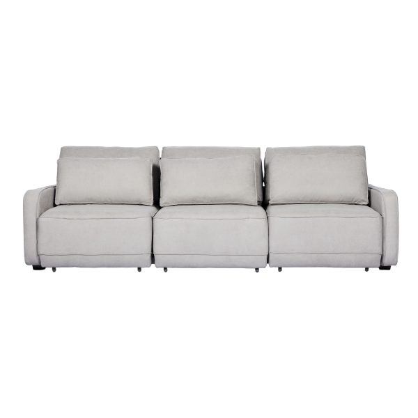 SOFA AWAY GRIS  DE TRES MODULOS 268CM - Imagen 3