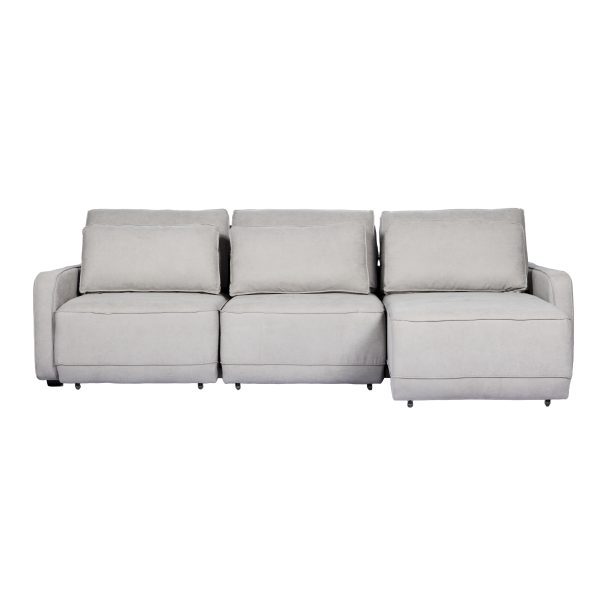 SOFA AWAY GRIS  DE TRES MODULOS 268CM - Imagen 5