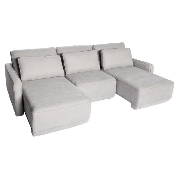 SOFA AWAY GRIS  DE TRES MODULOS 268CM - Imagen 4