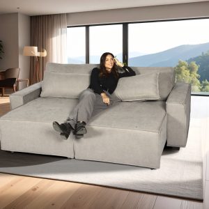 SOFA AYLA  226 CM GRIS