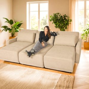 SOFA CAMA AWAY BEIGE 3 MODULOS 268 CM