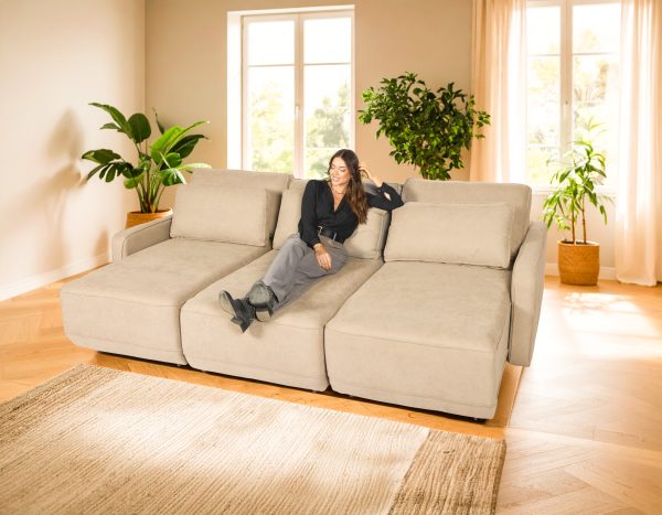 SOFA CAMA AWAY BEIGE 3 MODULOS 268 CM